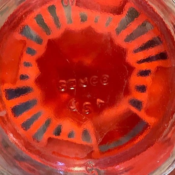 Vintage Gemco Juicer Heavy Duty Reamer & Strainer Glass Container Orange Top USA - Picture 5 of 5